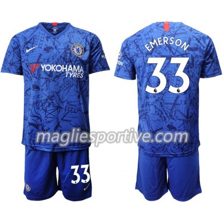 Completo Calcio Chelsea Emerson 33 Bambino Divisa Prima 2019/2020